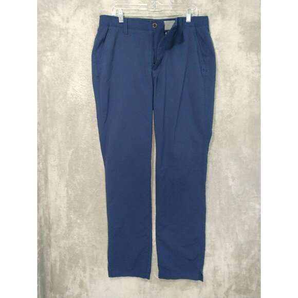 Under Armour Pants Mens 36x36 Blue Match Play Straight Leg Golf Performance - Picture 1 of 9